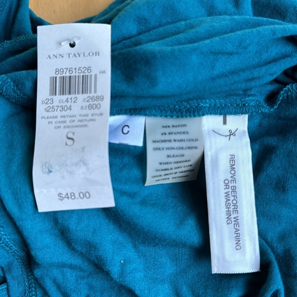 Ann Taylor One Shoulder Top. New with Tags. Originally $48 - Picture 2 of 2